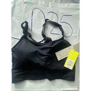 C9 Champion Women Black Seamless Sports Bra Medium Racerback Athletic NEW